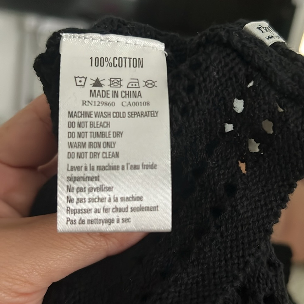 Rhythm Black crochet top - Picture 7 of 7